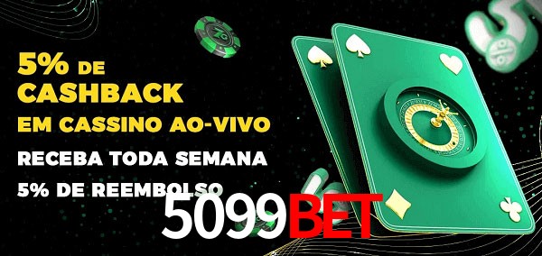 Promoções do cassino ao Vivo 5099bet